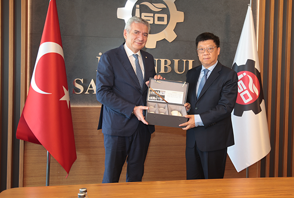Çin’in İstanbul Başkonsolosu Wei Xiaodong İSO Başkanı Erdal Bahçıvan’ı Ziyaret Etti 