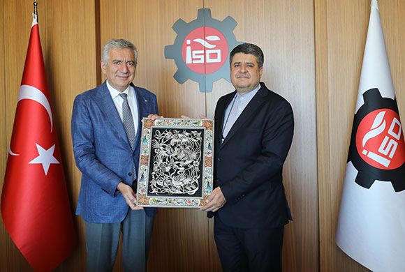 İran İstanbul Başkonsolosu Ahmed Mohammadi, İSO Başkanı Erdal Bahçıvan’ı Ziyaret Etti